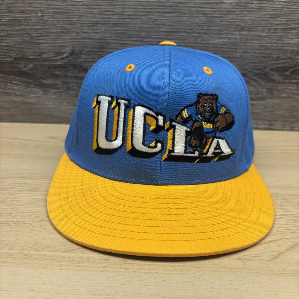 UCLA Bruins Hat Cap Snap Back Mens Blue Yellow NCAA Football College Flat Bill
